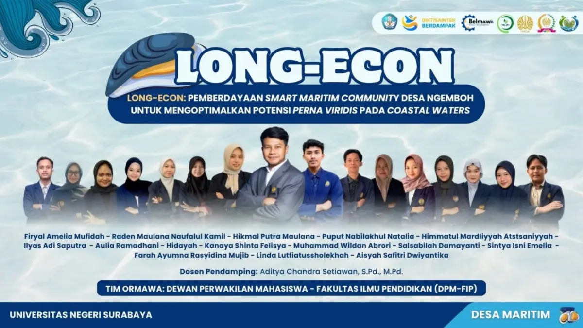 Realisasikan Ormawa Berdampak, DPM FIP UNESA Loloa Pendanaan PPK Ormawa 2026 untuk Kembangkan Smart Maritime Community di Desa Ngemboh Gresik